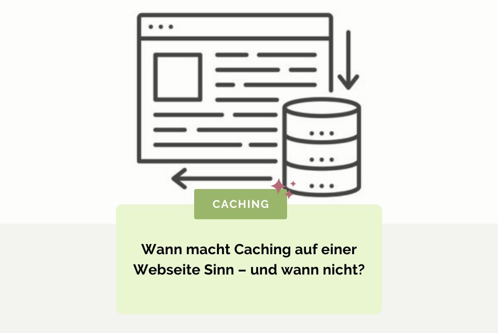 Illustration eines Caching-Prozesses für Websites