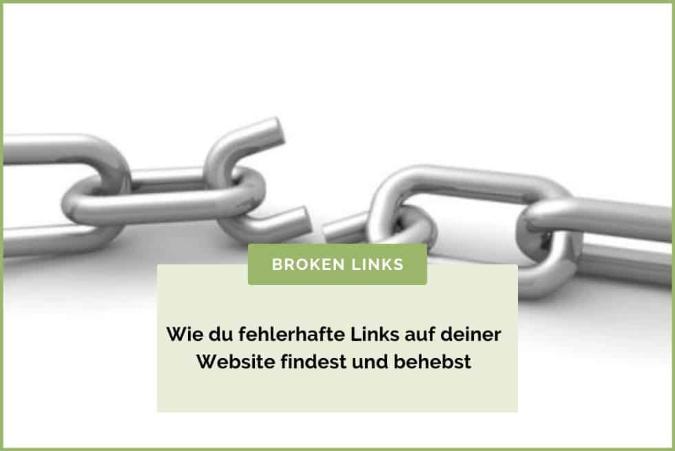 Gesprengte Kette die Broken Links darstellt